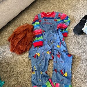 Kids Chucky Costume Size 5/6T